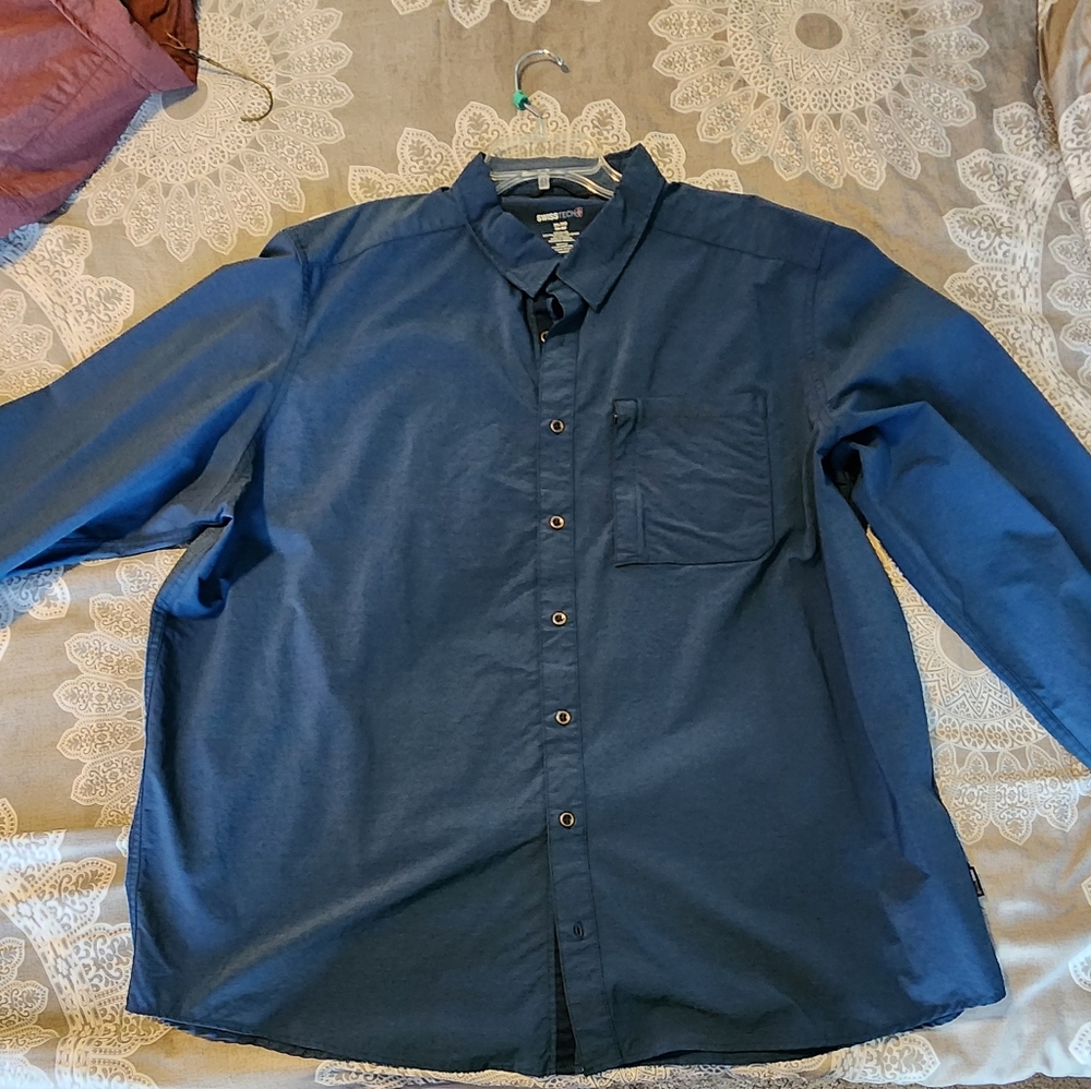 Swiss Tech longsleeve Button up Shirt